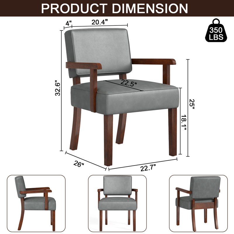 Fauteuil d'appoint Naethan, Gris