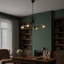 Lustre globe moderne en verre 4 lumières avec cadre en métal-1528855453-1528855454