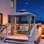 Pavillon de jardin d'extérieur en aluminium mauve avec toit double en acier galvanisé robuste pour terrasse de patio, filet et rideaux inclus, gris