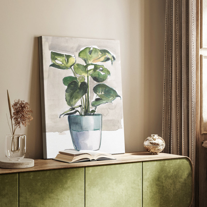 Plante d'intérieur en pot II - galerie sur mesure, H 27 po x l 18 po