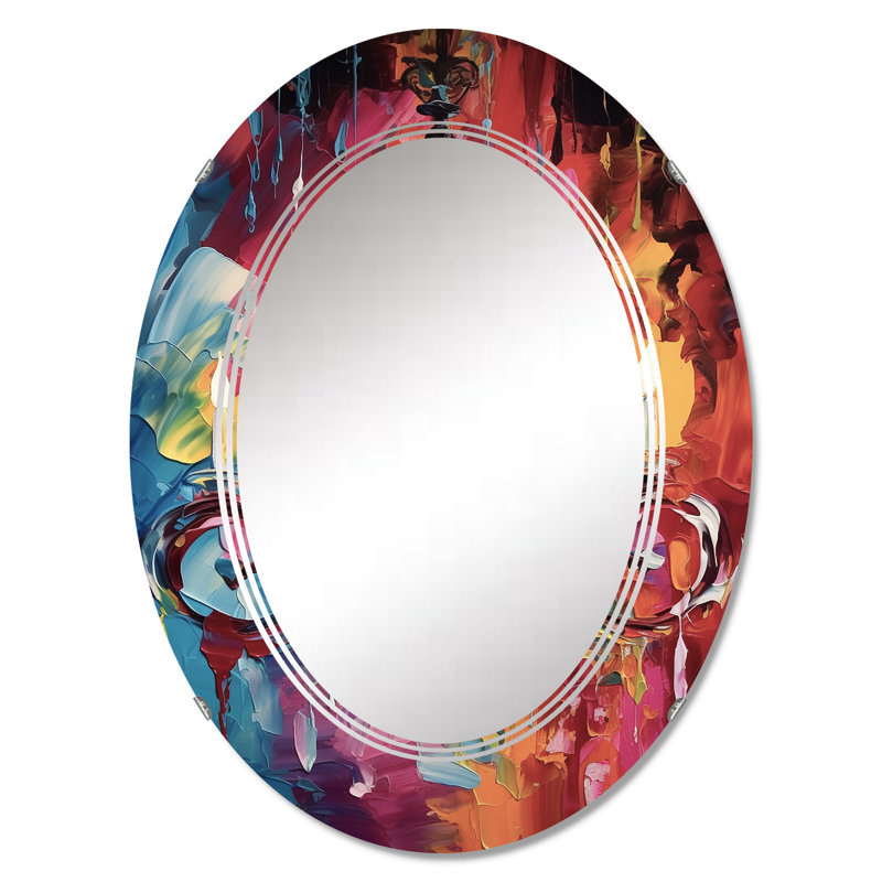 Fiarvayle - Miroir mural Glam ovale, 30 po x 20 po