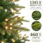 Pre-Lit Artificial Christmas Tree with 350-460 LED Warm Lights-1341909943
