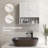 Farmhouse Bathroom Wall Cabinet, Wall Mounted Medicine Cabinet With Open Shelf & Adjustable Shelf, Storage For Laundry Room-2057946026