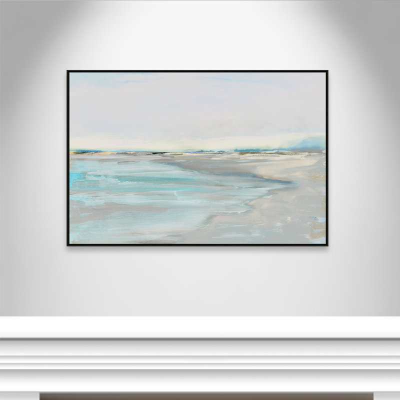 «Inlet at Dusk Print» par Val Rhodes, Espresso, H 41,5 po x l 61,5 po