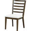 Ensemble de salle à manger rétro 5 pièces avec table ronde extensible et quatre chaises rembourrées élégantes, rallonge de 16 po, abat-jour en noyer