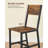 Rustic Wood Chairs With Metal Steel Frame-1430141660
