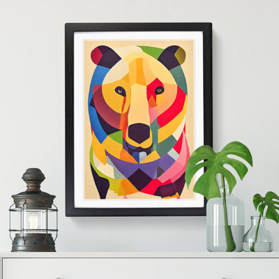 Polar Bear Painting Colours - Picture Frame Print