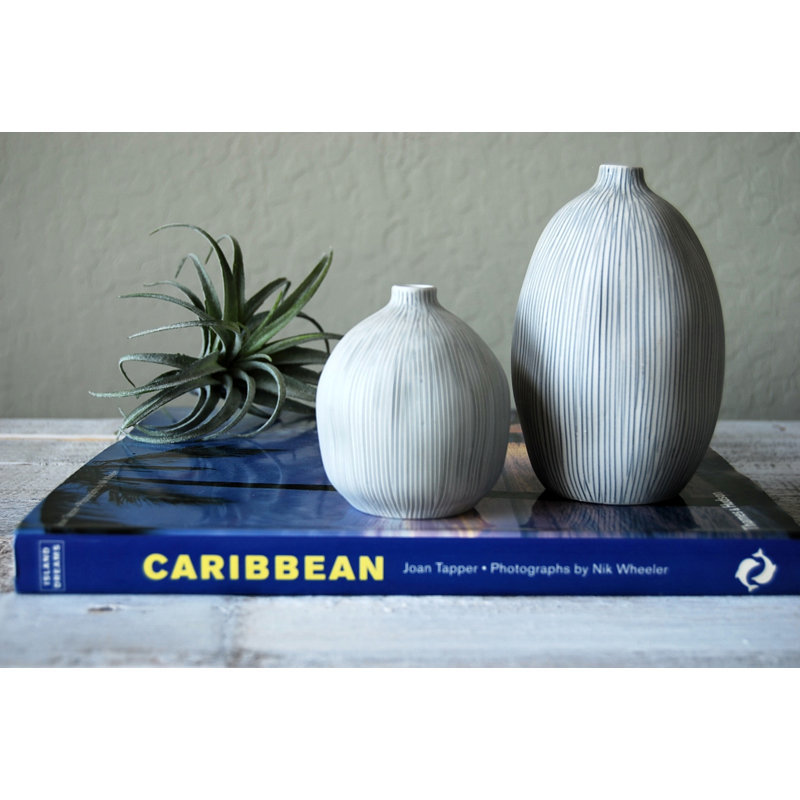 Handmade Table Vase, Gray