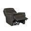 Fauteuil inclinable électrique Lea avec port USB, cuir fleur brun foncé Lea