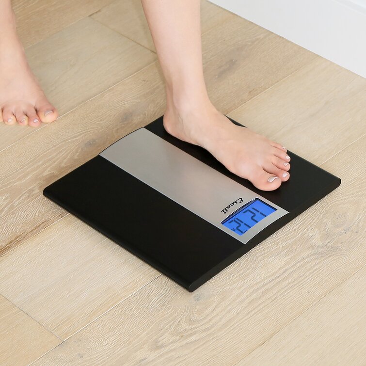 Salter Pro-Helix Professional Oversized Bathroom Scale with Black Vinyl  Anti-Slip Bath Mat, 400 LB