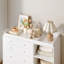 120cm White Baby Changing Unit & 5-Drawer Dresser - Anti-Tip, Grows With Child