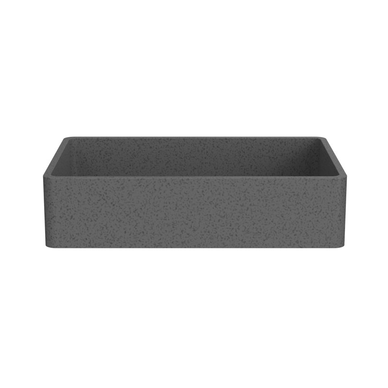 Lavabo de salle de bain rectangulaire 19,68 po, Gris foncé