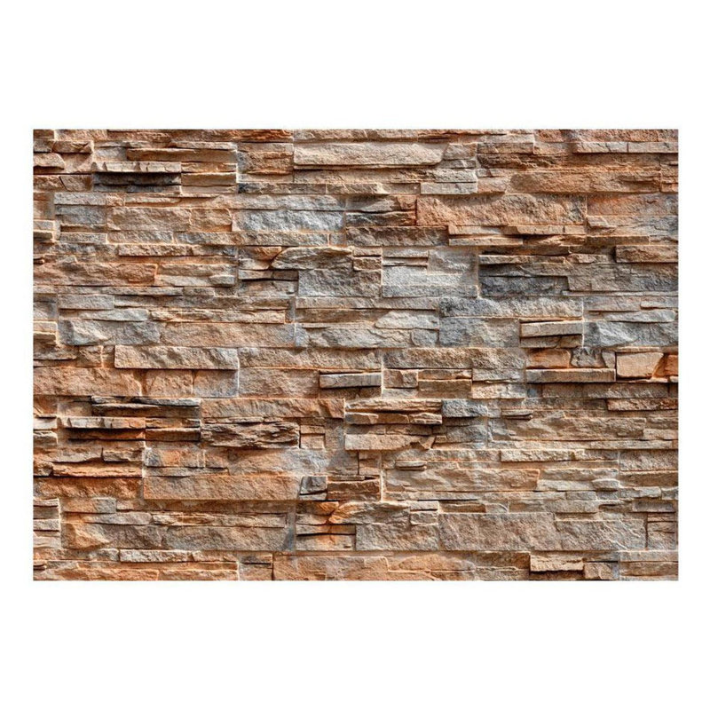 Papier peint Luckie Lucky Stone, L 82 po x l 118 po, Brown
