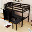 Lit mezzanine en bois avec tiroirs de rangement, escaliers, bureau et garde-corps-1796062951-1796062948