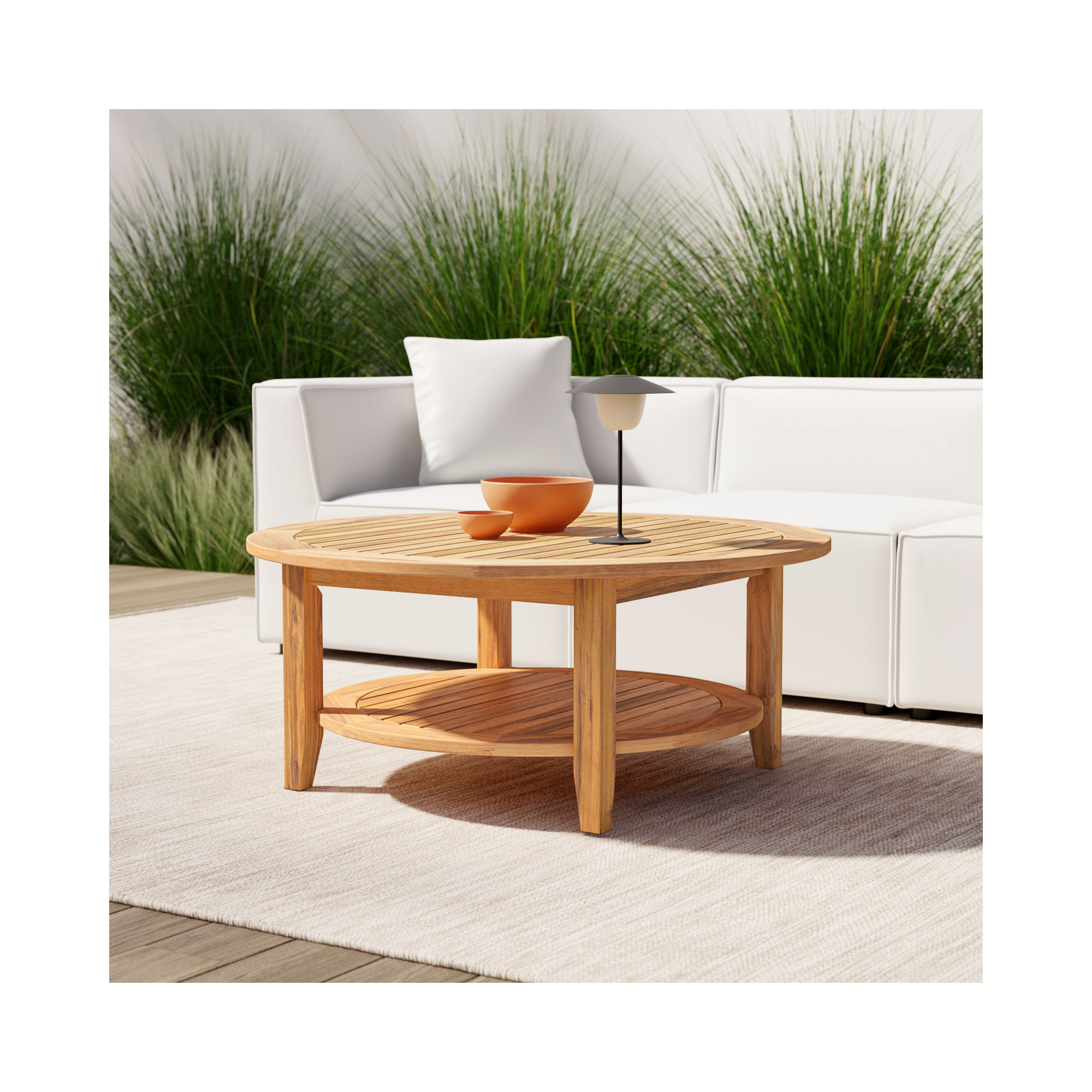 40'' Teak Outdoor Coffee Table