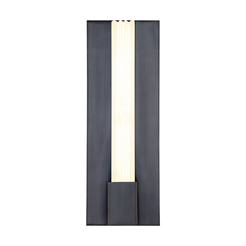 Kismet 1 - Light LED Bath Sconce, Urban Bronze/Alabaster