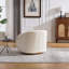 Fauteuil d'appoint pivotant en tissu Modern Teddy-121098431