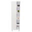 Armoire de coin Yaila, cinq tablettes ouvertes
