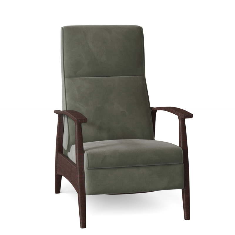 Bridgett 27" Wide Manual Standard Recliner, Espresso, 2100 Linen