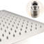 Pomme de douche à pluie en nickel brossé 12 po fixée au mur, laiton, P 60,19 po, l 11,97 po, H 60,95 po, 10,06 lb