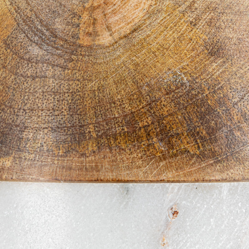 Mango Wood and Marble Bottle Holder