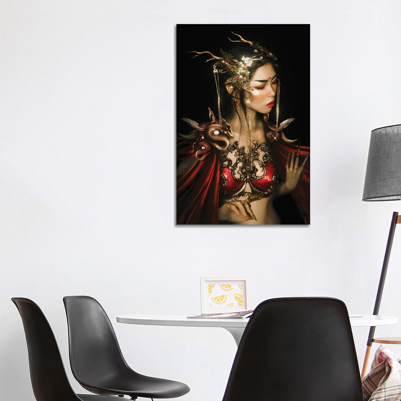 Red Dragon by Lillian Liu - Print on Canvas, Wrapped Canvas, 101.6cm H x 66.04cm W x 3.81cm D