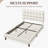 Size Modern Upholstered Bed Frame with Adjustable Square Tufted Headboard-99170189-93363910