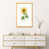 Toile avec cadre en bois beige