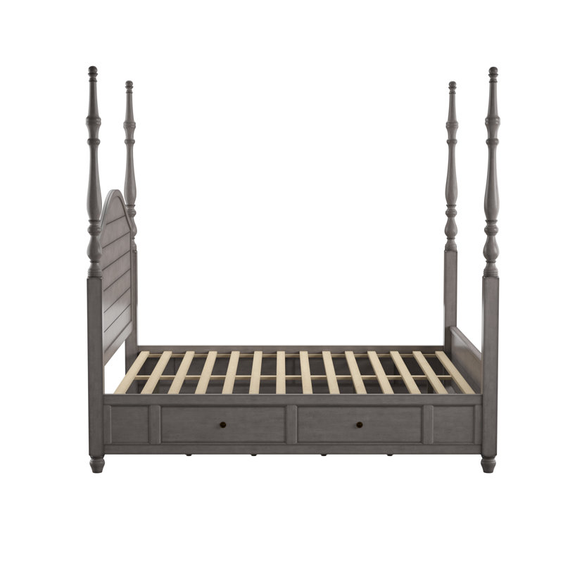 Woodside Bed, Queen, Gray