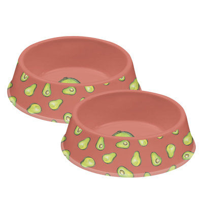 Fun Food Melamine Avocado Pet Bowl