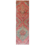 Vintage Turkish Village Rugs One-of-a-Kind Runner 3'3" X 10'9" Area Rug
