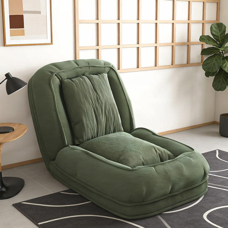 Canapé-lit pliant pliant avec 5 positions verrouillables, conception pliable peu encombrante pour une utilisation multifonctionnelle et confortable