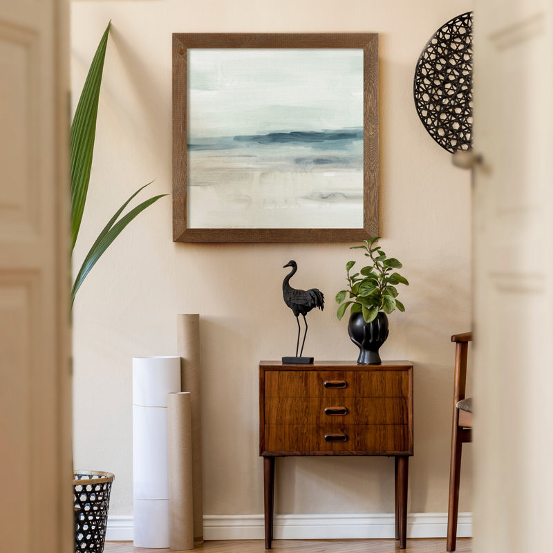 Blue Sands II, reproduction d’art sur toile encadrée, H 17 po x l 17 po x P 1,5 po, Érable