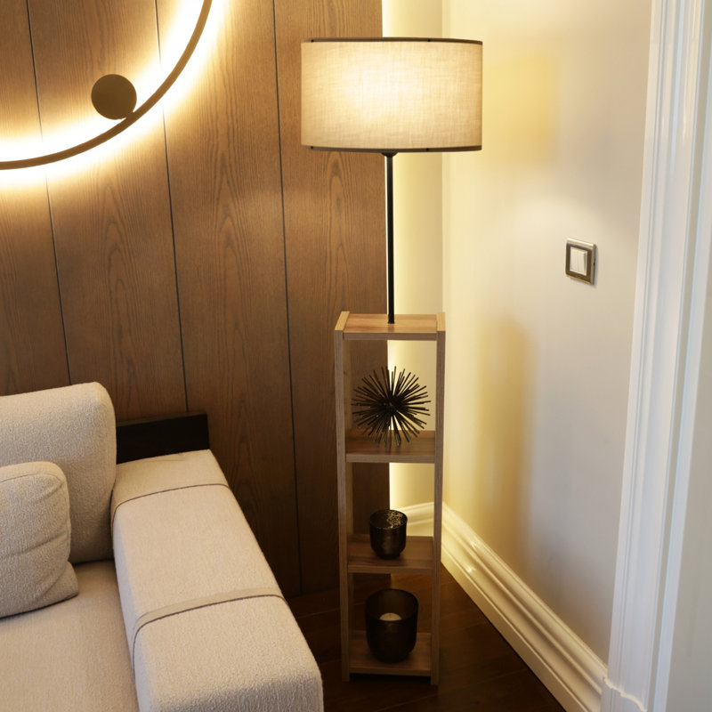 Senters 150cm Novelty Floor Lamp, Mink