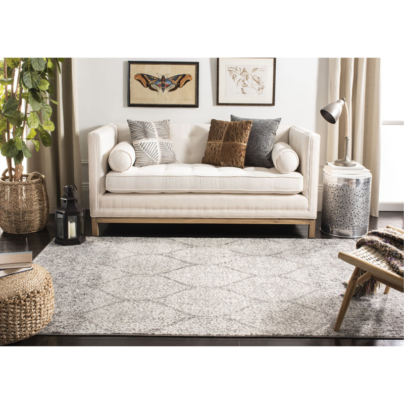 Kara Performance Geometric Rug, Rectangle 8' X 10'