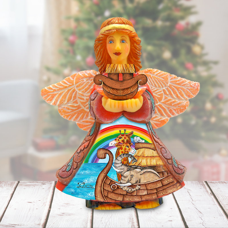 Ornement à figurine suspendue ark ange christmas souvenir noah