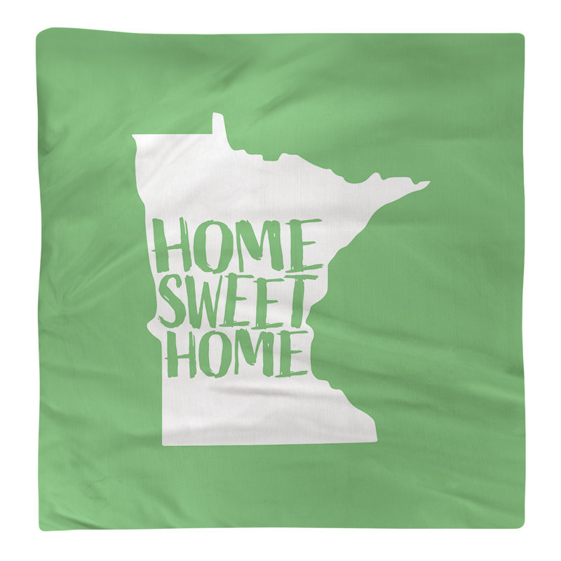 Serviette de minnesota, l 10 po x P 10 po, Vert, Polyester