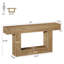 Console 63 po avec tablettes à 2 niveaux, table d'entrée avec base en U, canapé long et étroit pour vestibule, vestibule-1607345155