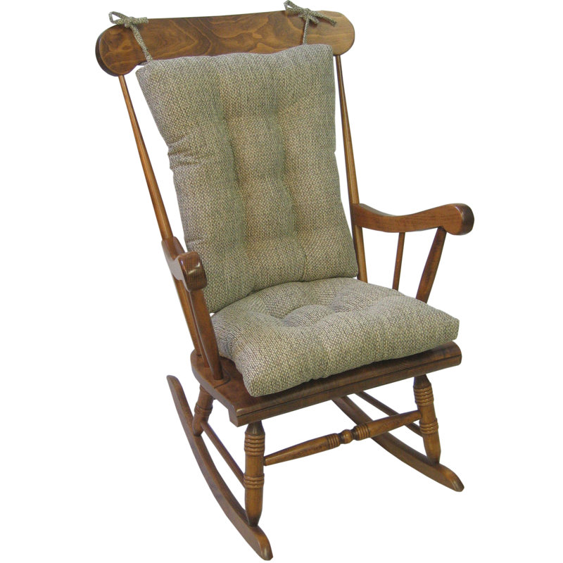 Ensemble de coussins de chaise berçante antidérapants, Naturel
