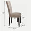 Fauteuil beige et recyclé en placage de chêne foncé (ensemble de 2 pièces)