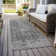 Machine Washable Indoor/Outdoor Claudian ACN1663 Charcoal Rug