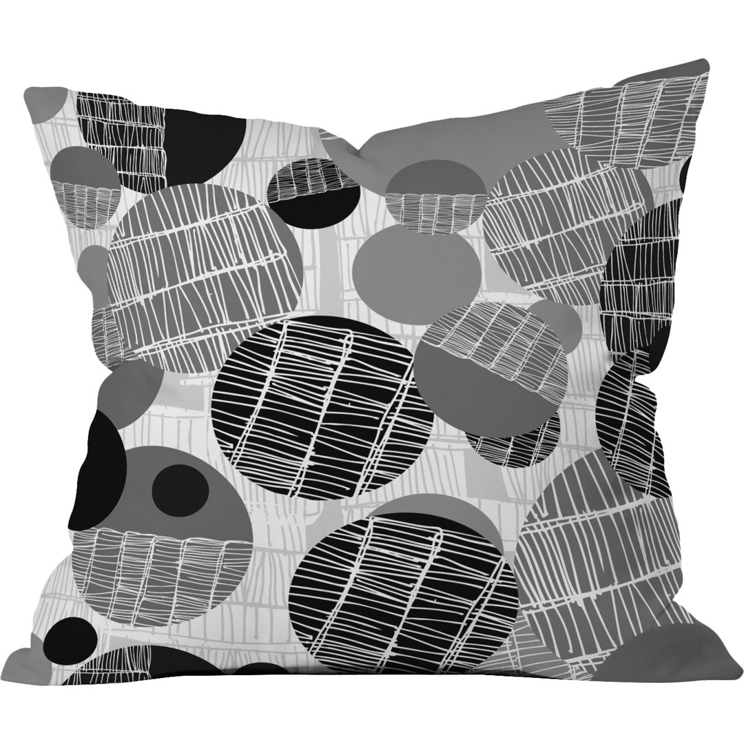 Textured Geo Throw Pillow Deny Designs