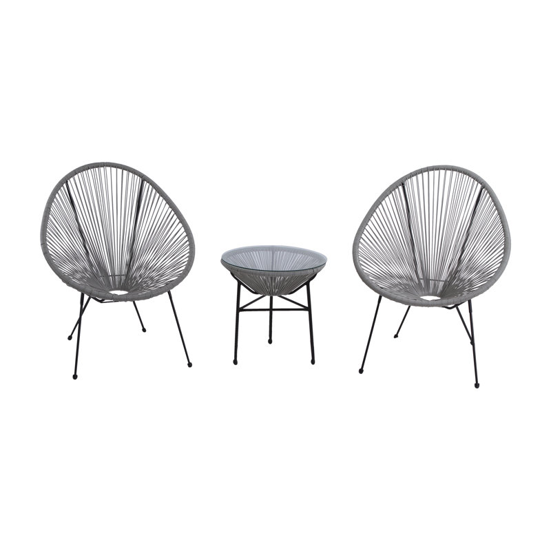 Liyara 3 Piece Seating Group, Gray