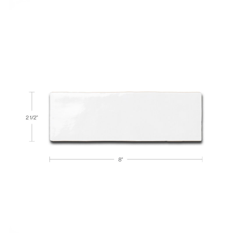 Cloe Ceramic Tile, White