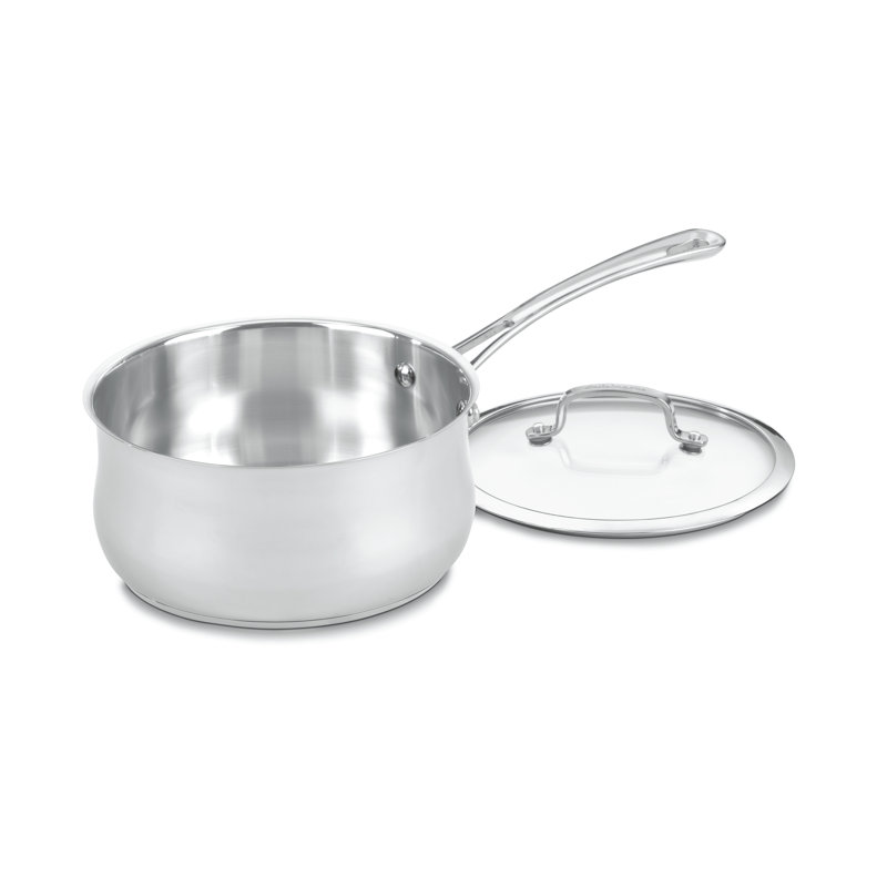 Stainless Steel 3 Quart Saucepan with Glass Lid