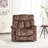 39.76" Wide Power Lift Assist Heated Massage Recliner with Dual Hidden Cup Holders, Two Remote Controls & Microfiber Upholstery-102145155