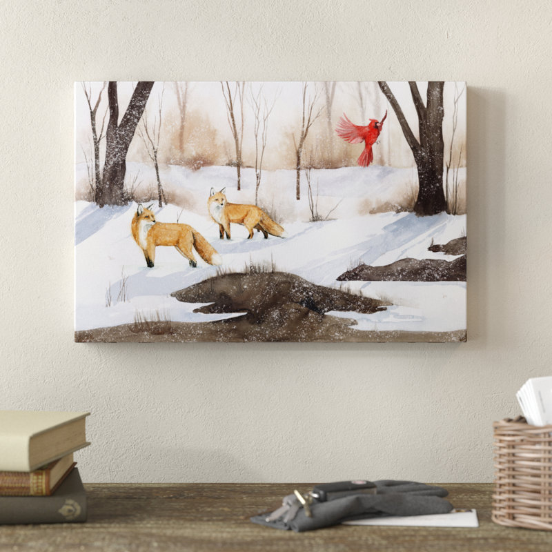 Snowland Collection A by Grace Popp - Painting Print, 30cm H x 46cm W, Wrapped Canvas
