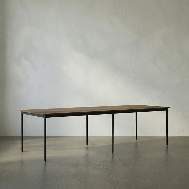 Boylen Walnut Wood Dining Table