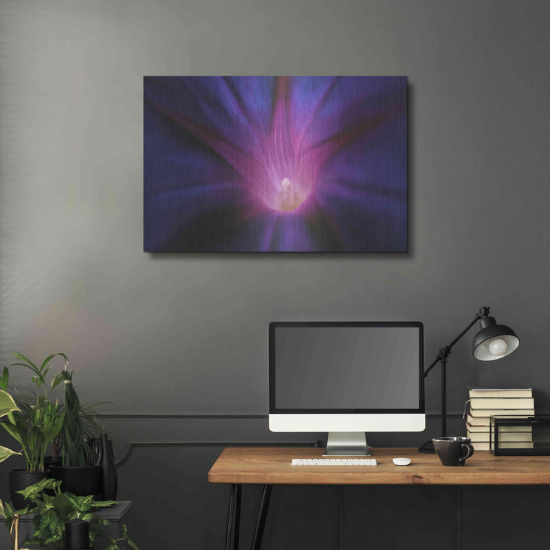 «Purple Pageantry Winds» par Inconnu, art mural en métal, H 24 po x l 36 po