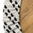 Ebern Designs Abstract Fitted Round Tablecloth Charcoal Grey Eggshell
